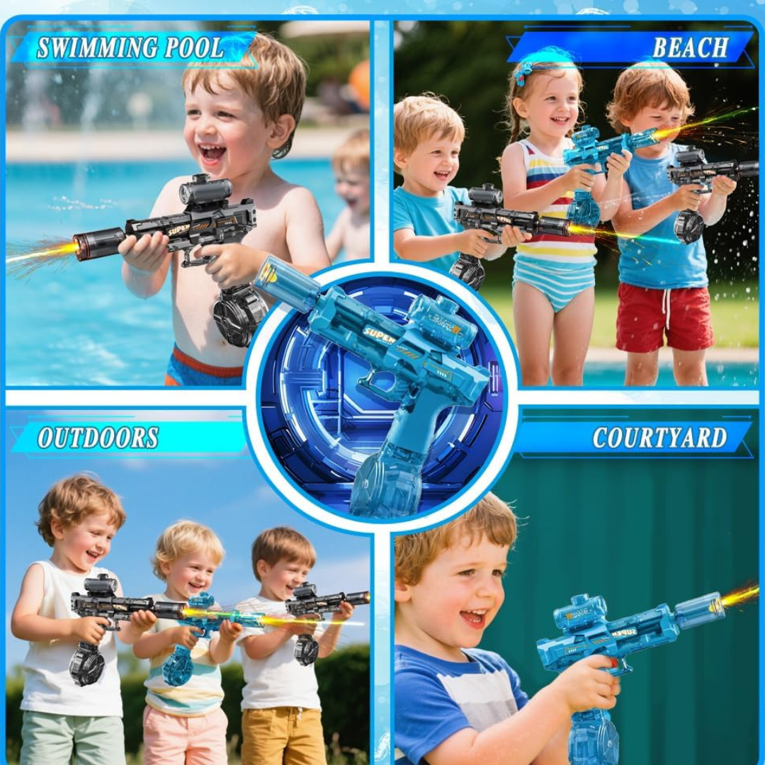 Super Splash Electric Water Gun (مسدس الماء الكهربائي سوبر سبلاش)
